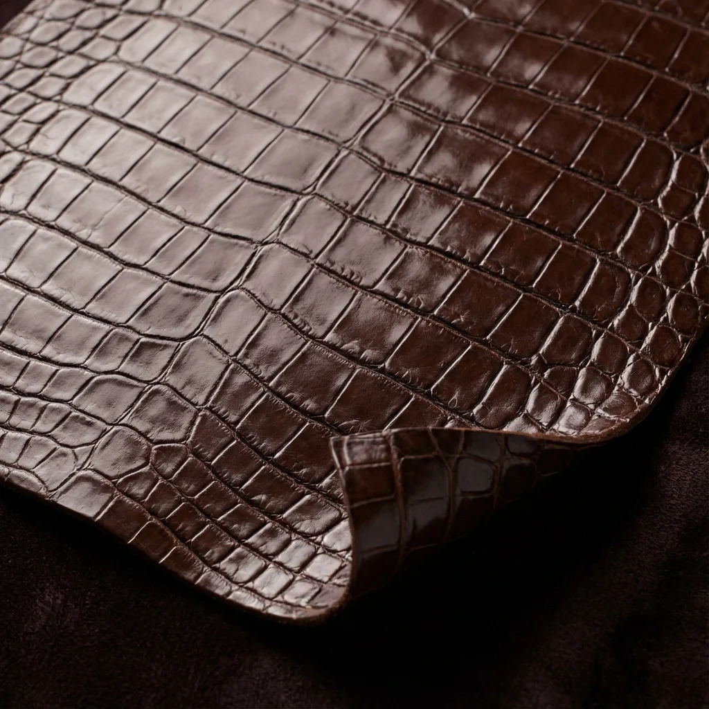 Cuir de crocodile luxueux