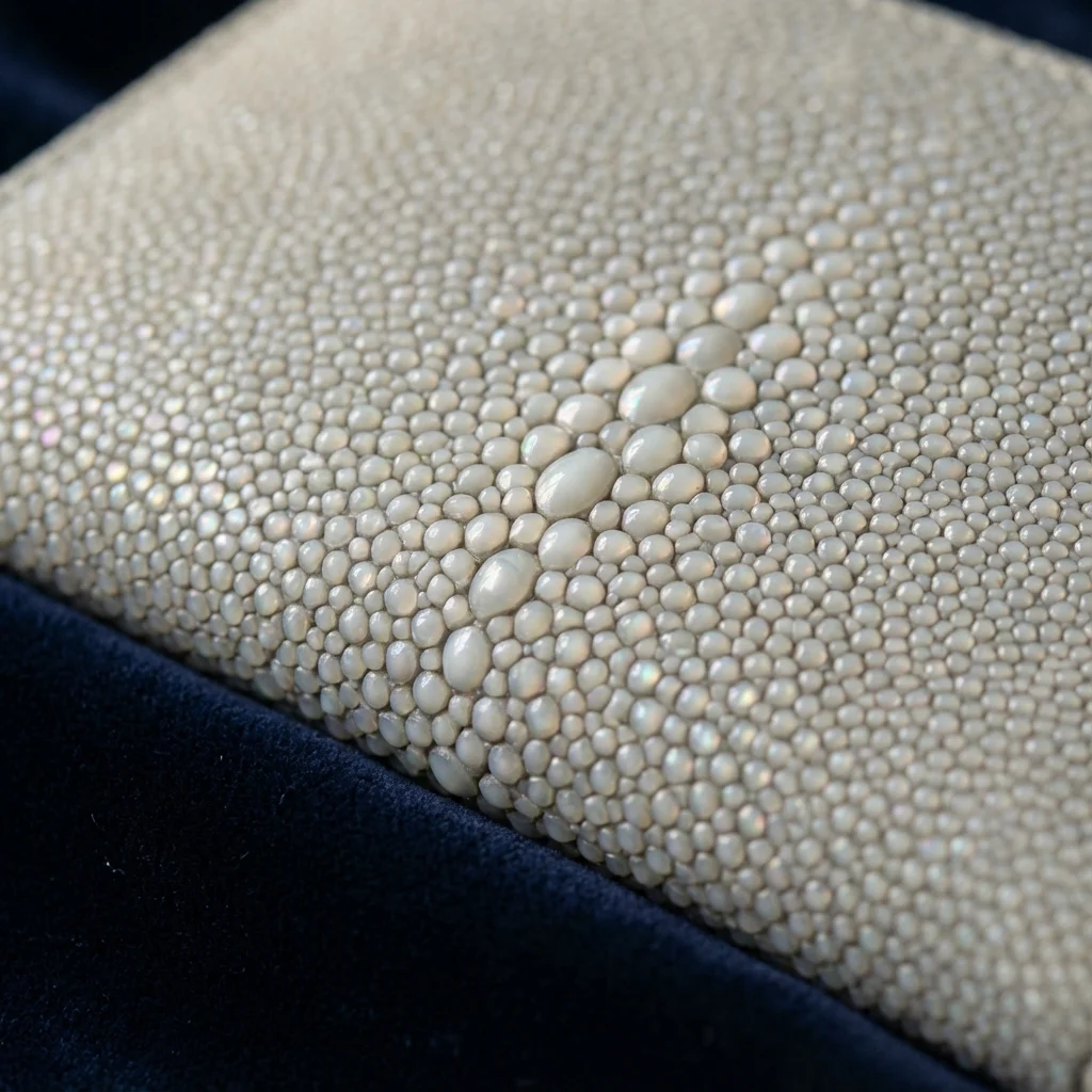 Galuchat aux reflets nacres